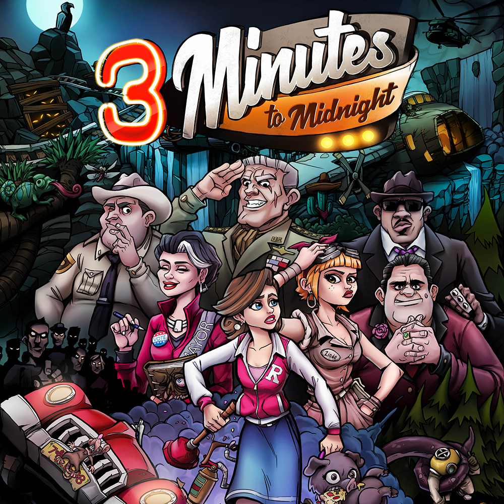 Scarecrow Studio's 3 Minutes to Midnight Comedy Point 'n Click Game Poster